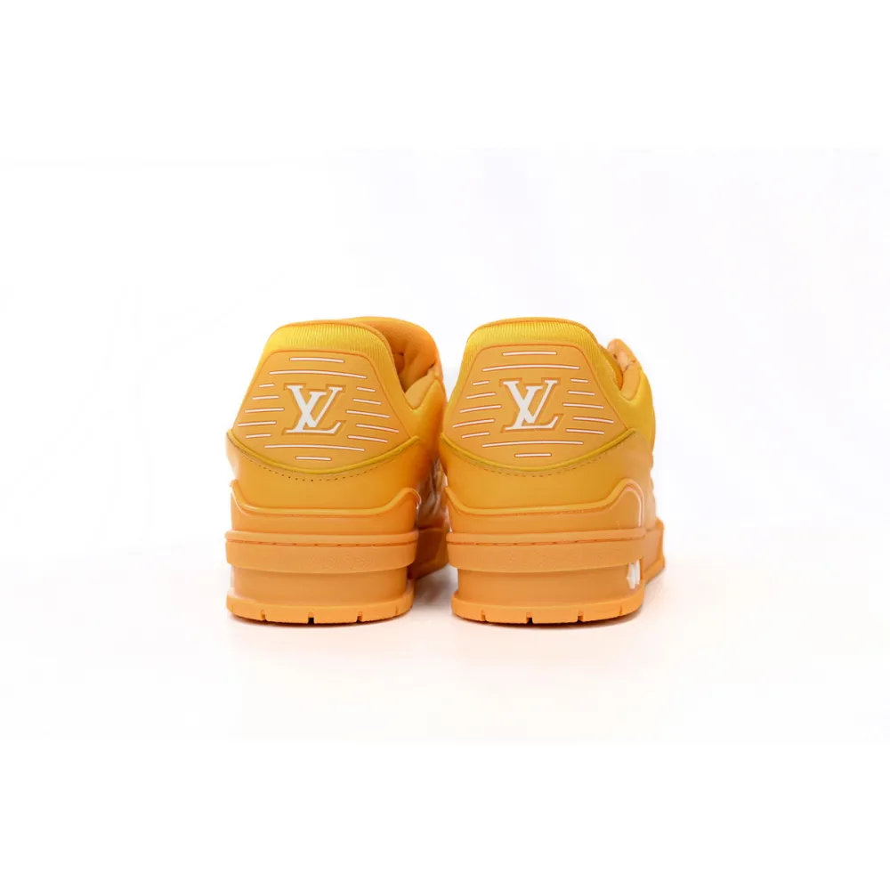 EM Sneakers Louis Vuitton Trainer All Yellow Embossing