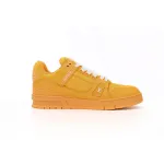 EM Sneakers Louis Vuitton Trainer All Yellow Embossing