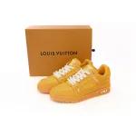 EM Sneakers Louis Vuitton Trainer All Yellow Embossing