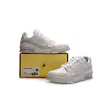 EM Sneakers Louis Vuitton Trainer White Denim