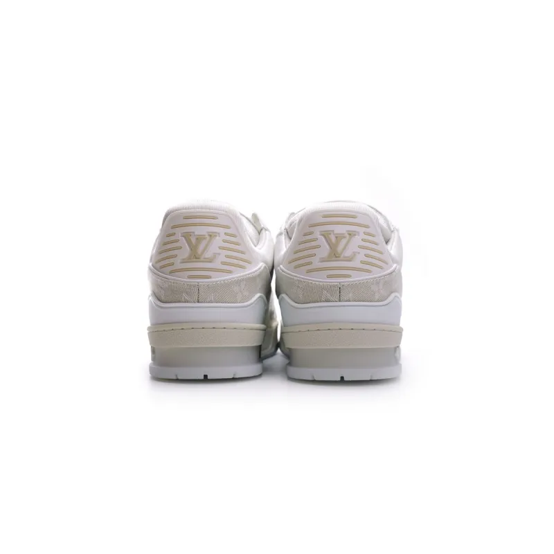 EM Sneakers Louis Vuitton Trainer White Denim