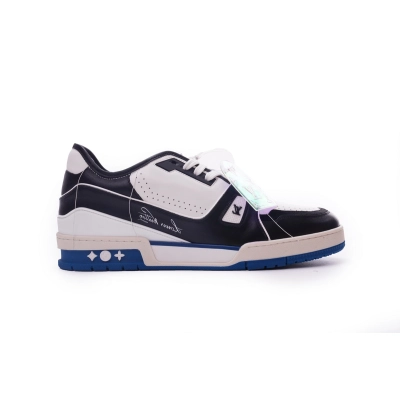 EM Sneakers Louis Vuitton Trainer Black Blue 02