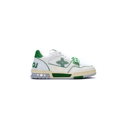 EM Sneakers Louis Vuitton Trainer White Green 02