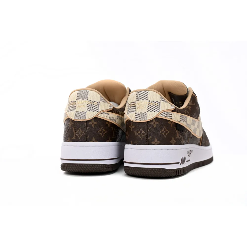 EM Sneakers Louis Vuitton x Nike Air Force 1 Coffee
