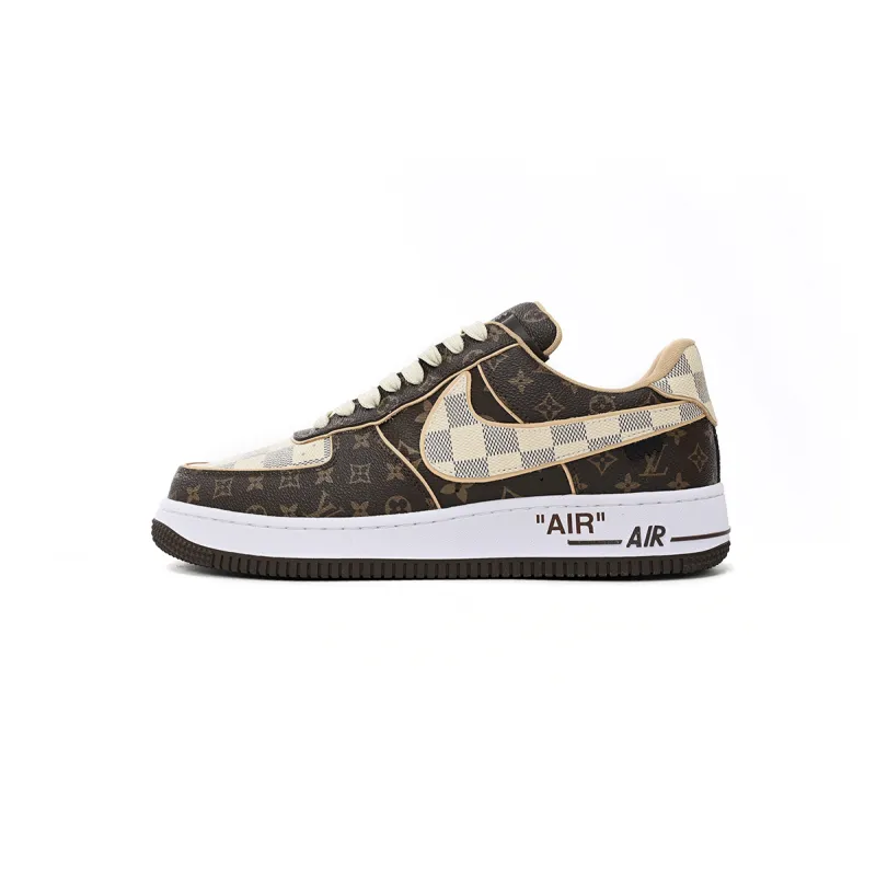 EM Sneakers Louis Vuitton x Nike Air Force 1 Coffee