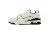 EM Sneakers Louis Vuitton Trainer All Blue Dark Dlue Lychee Pattern