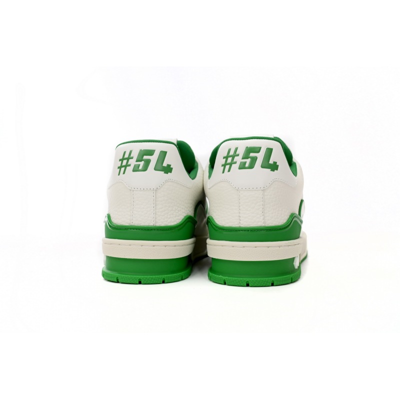 EM Sneakers Louis Vuitton Trainer All Blue White Green Lychee Pattern