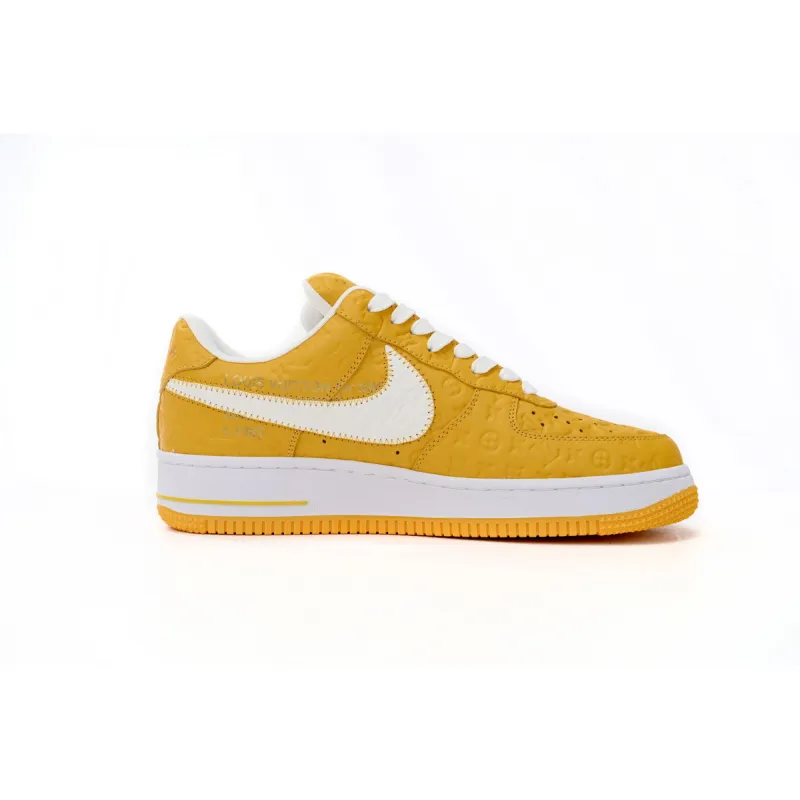 EM Sneakers Louis Vuitton x Nike Air Force 1 Co Branded White Yellow