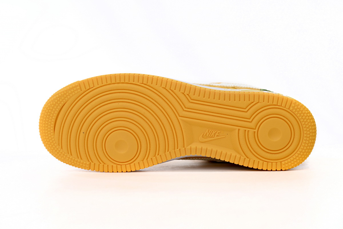 EM Sneakers Louis Vuitton x Nike Air Force 1 Co Branded White Yellow