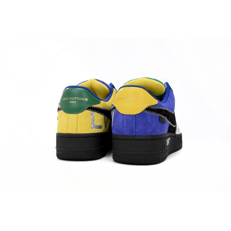 EM Sneakers Louis Vuitton x Nike Air Force 1 Silver Yellow