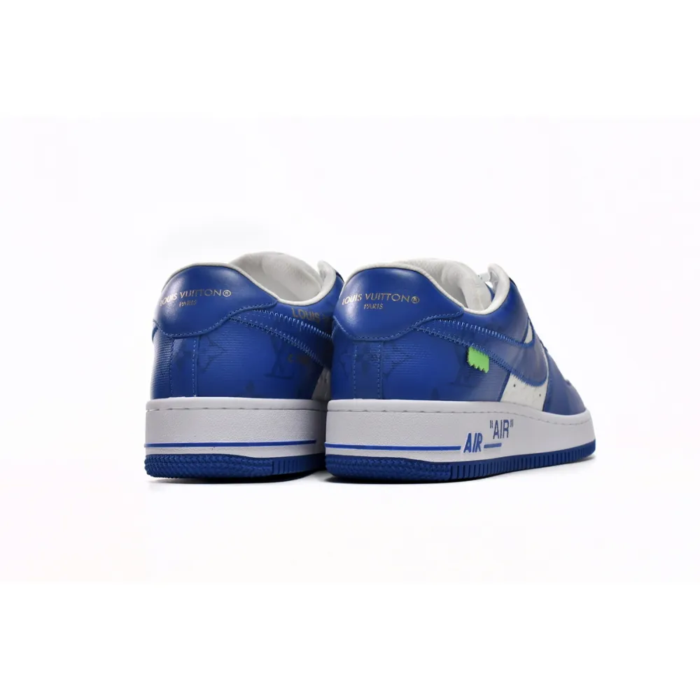 EM Sneakers Louis Vuitton x Nike Air Force 1 White Blue