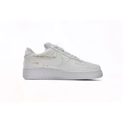 EM Sneakers Louis Vuitton x Nike Air Force 1 Triple White 02