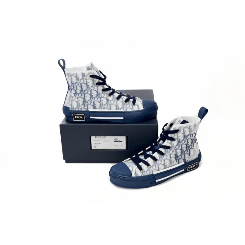 EM Sneakers Dior B23 High Top Blue Oblique