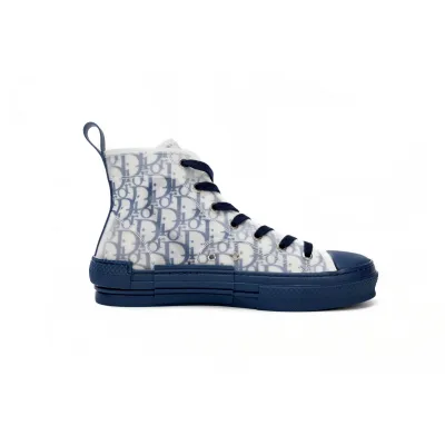 EM Sneakers Dior B23 High Top Blue Oblique 02