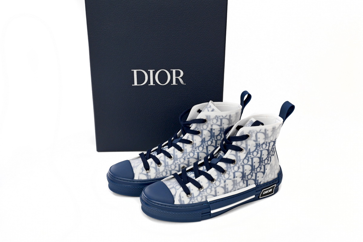 EM Sneakers Dior B23 High Top Blue Oblique