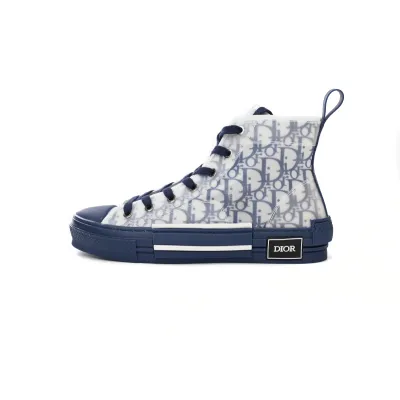 EM Sneakers Dior B23 High Top Blue Oblique 01