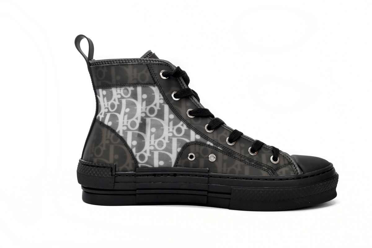 EM Sneakers Dior B23 High Top Canvas Oblique Black