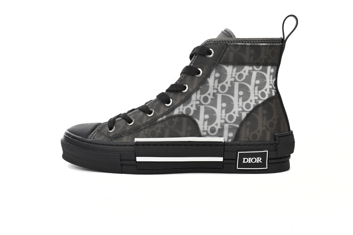 EM Sneakers Dior B23 High Top Canvas Oblique Black
