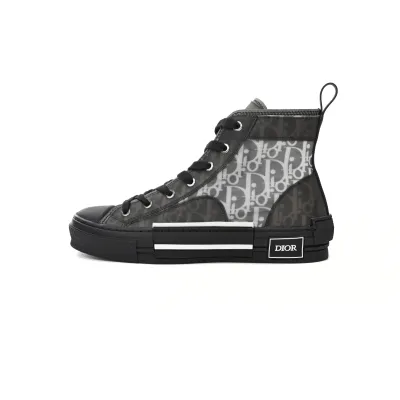 EM Sneakers Dior B23 High Top Canvas Oblique Black 01