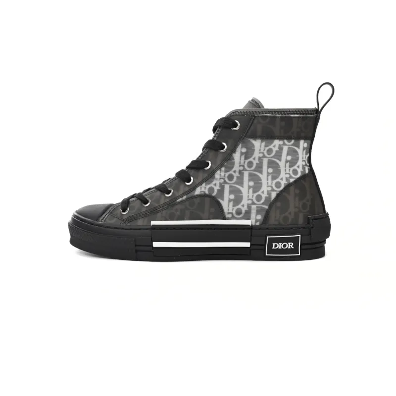 EM Sneakers Dior B23 High Top Canvas Oblique Black