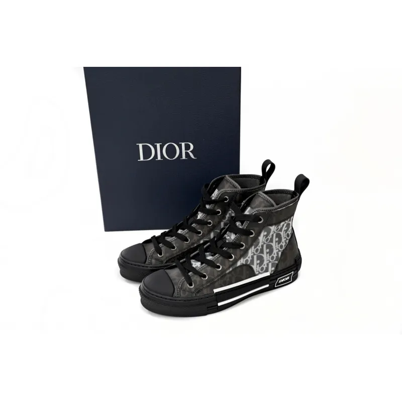 EM Sneakers Dior B23 High Top Canvas Oblique Black