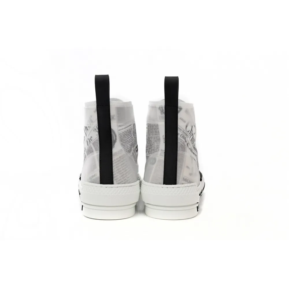 EM Sneakers Dior B23 High Top Daniel Arsham Newspaper