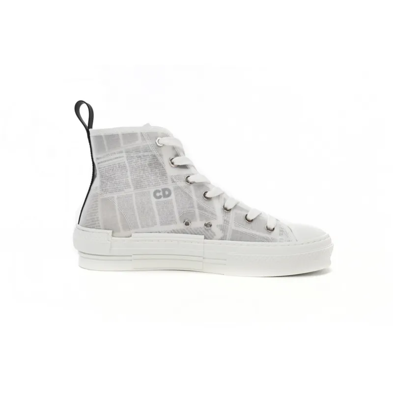 EM Sneakers Dior B23 High Top Daniel Arsham Newspaper