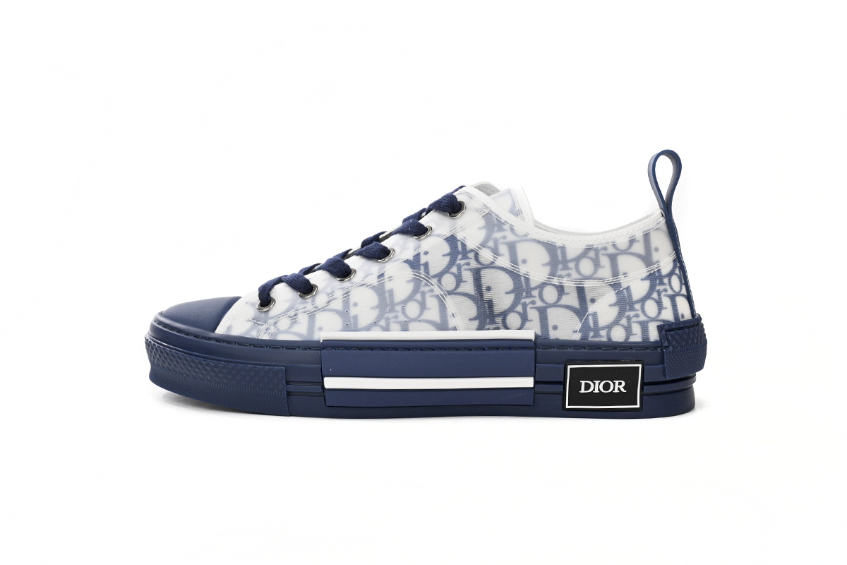 EM Sneakers Dior B23 Low Top Oblique Transparency White Blue