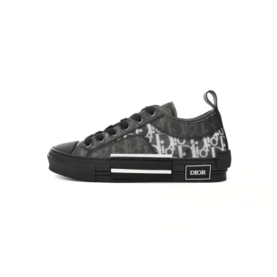 EM Sneakers Dior B23 Low Top Canvas Oblique Black 01