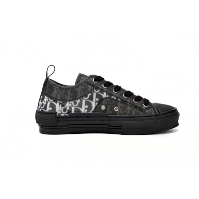 EM Sneakers Dior B23 Low Top Canvas Oblique Black 02