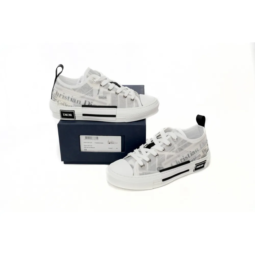 EM Sneakers Dior B23 Low Top Daniel Asham Newspaper