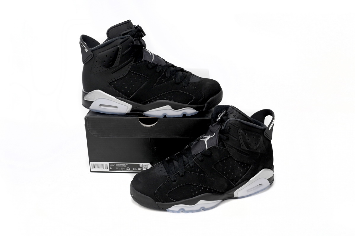 EM Sneakers Jordan 6 Retro Chrome Metallic Silver