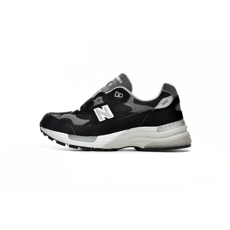 EM Sneakers New Balance 992 Black Grey Suede