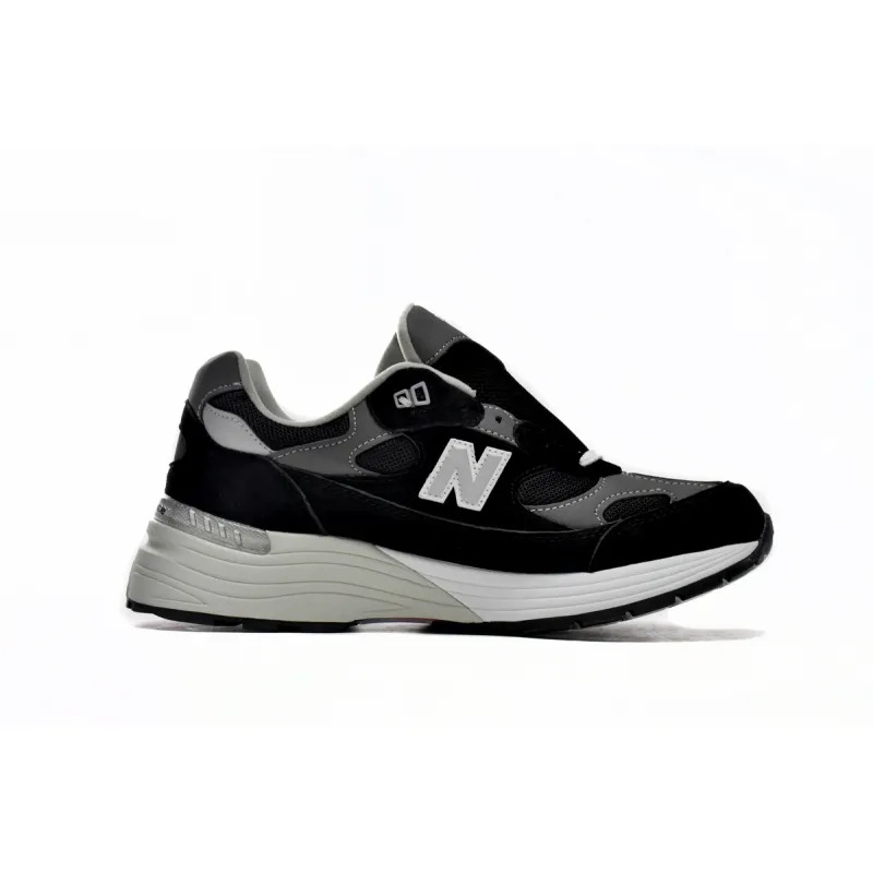 EM Sneakers New Balance 992 Black Grey Suede