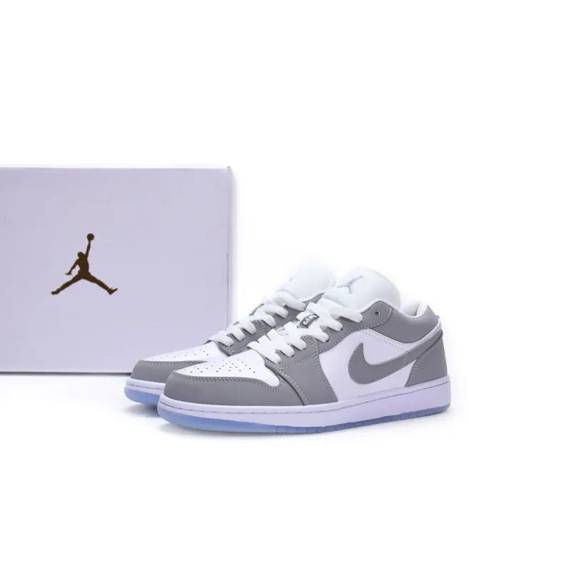 EM Sneakers Jordan 1 Low Wolf Grey