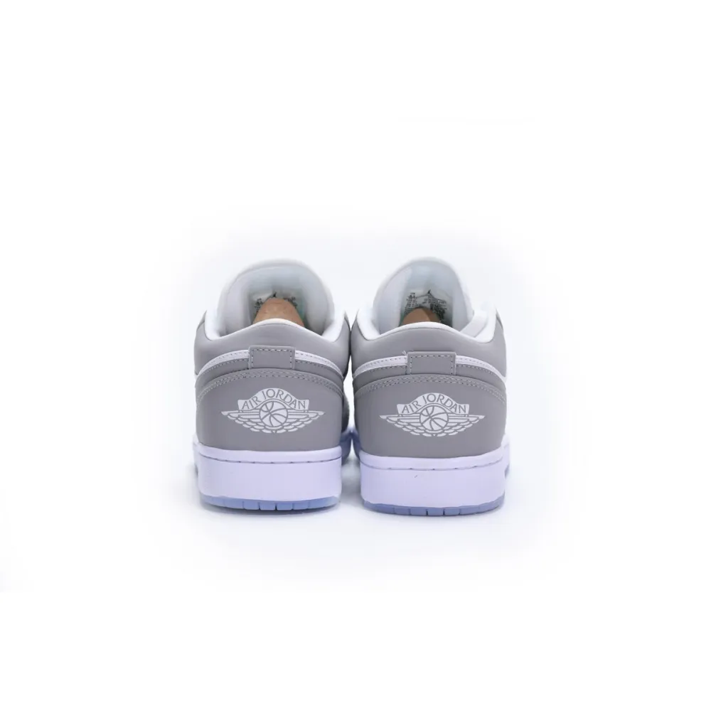 EM Sneakers Jordan 1 Low Wolf Grey