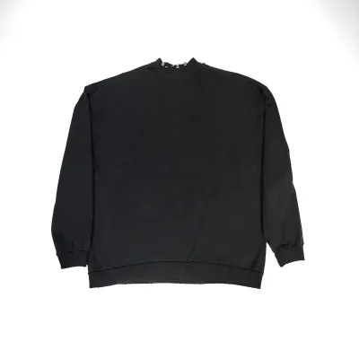EM Sneakers Balenciaga Pierced Round Sweatshirt Oversized in Black Faded 02