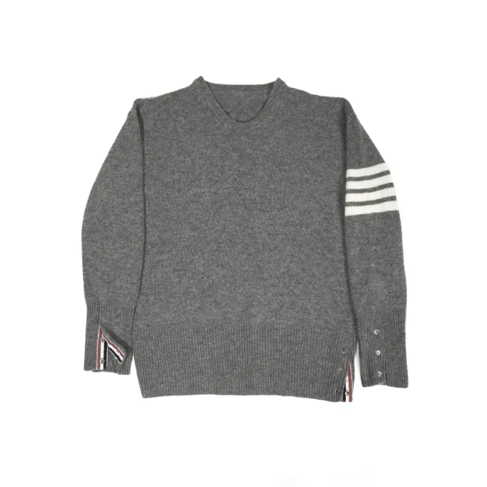 EM Sneakers Thom Browne 4-Bar Stripe Shetland Wool Sweater