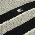 EM Sneakers TRIOMPHE CREW NECK SWEATER IN STRIPED WOOL LIGHT REY/BLACK