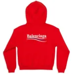 EM Sneakers WOMEN'S POLITICAL CAMPAIGN SHRUNK ZIP-UP HOODIE SMALL FIT IN RED