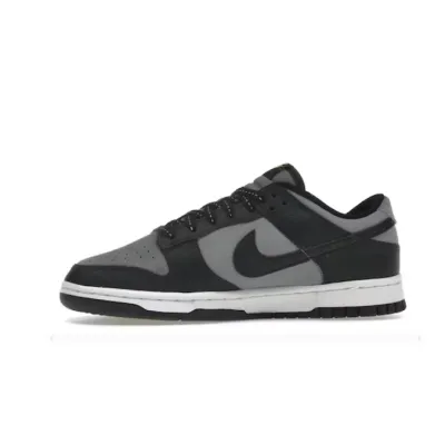 EM Sneakers Nike Dunk Low Black Cool Grey Volt Mini Swoosh 01