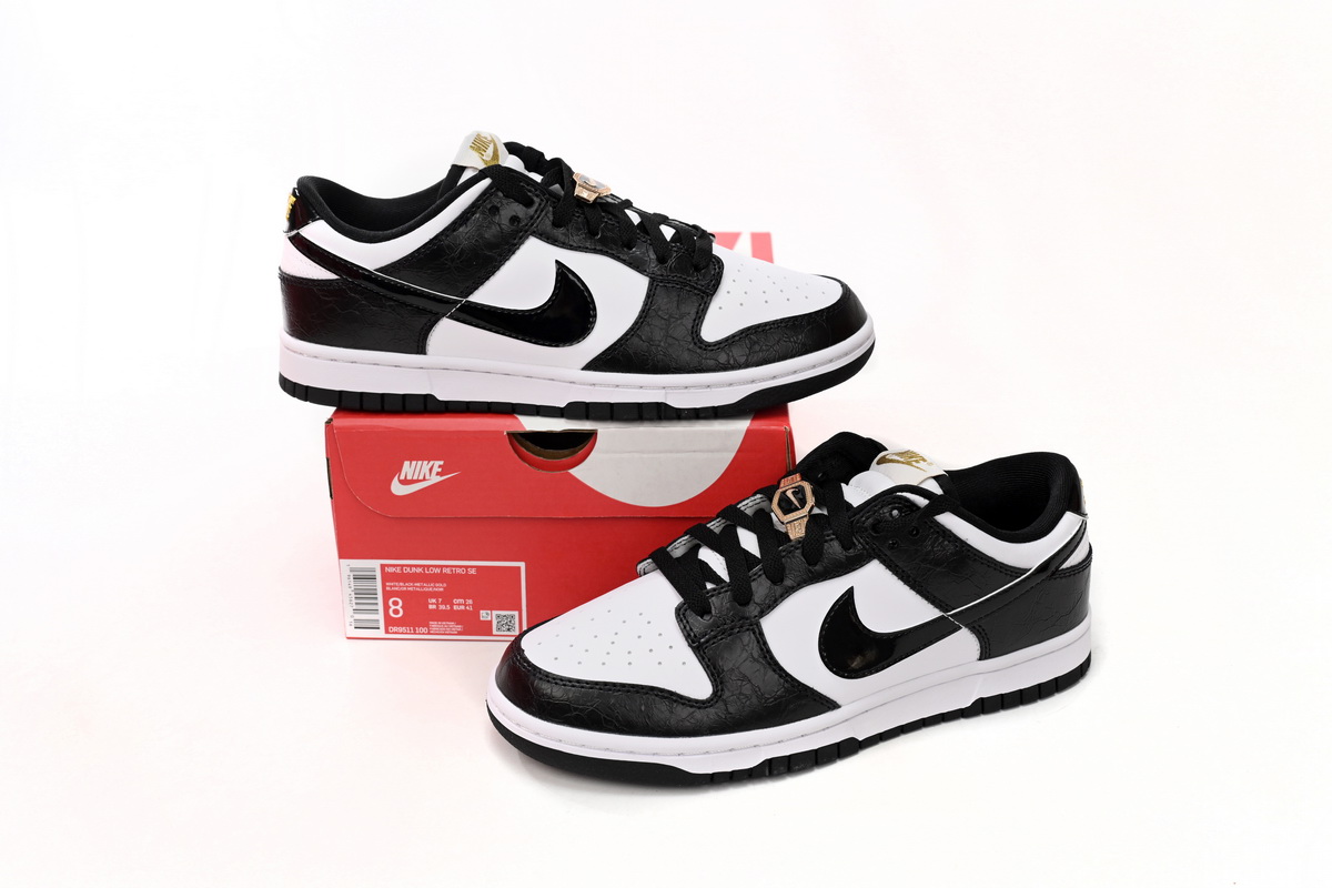 EM Sneakers Nike Dunk Low SE World Champs Black White
