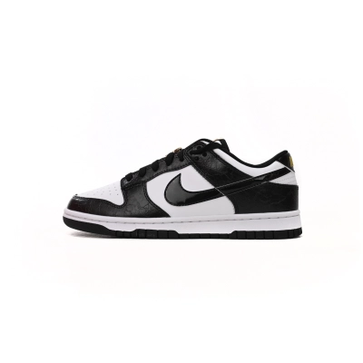 EM Sneakers Nike Dunk Low SE World Champs Black White 01