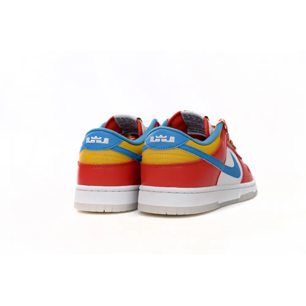 EM Sneakers Nike Dunk Low QS LeBron James Fruity Pebbles