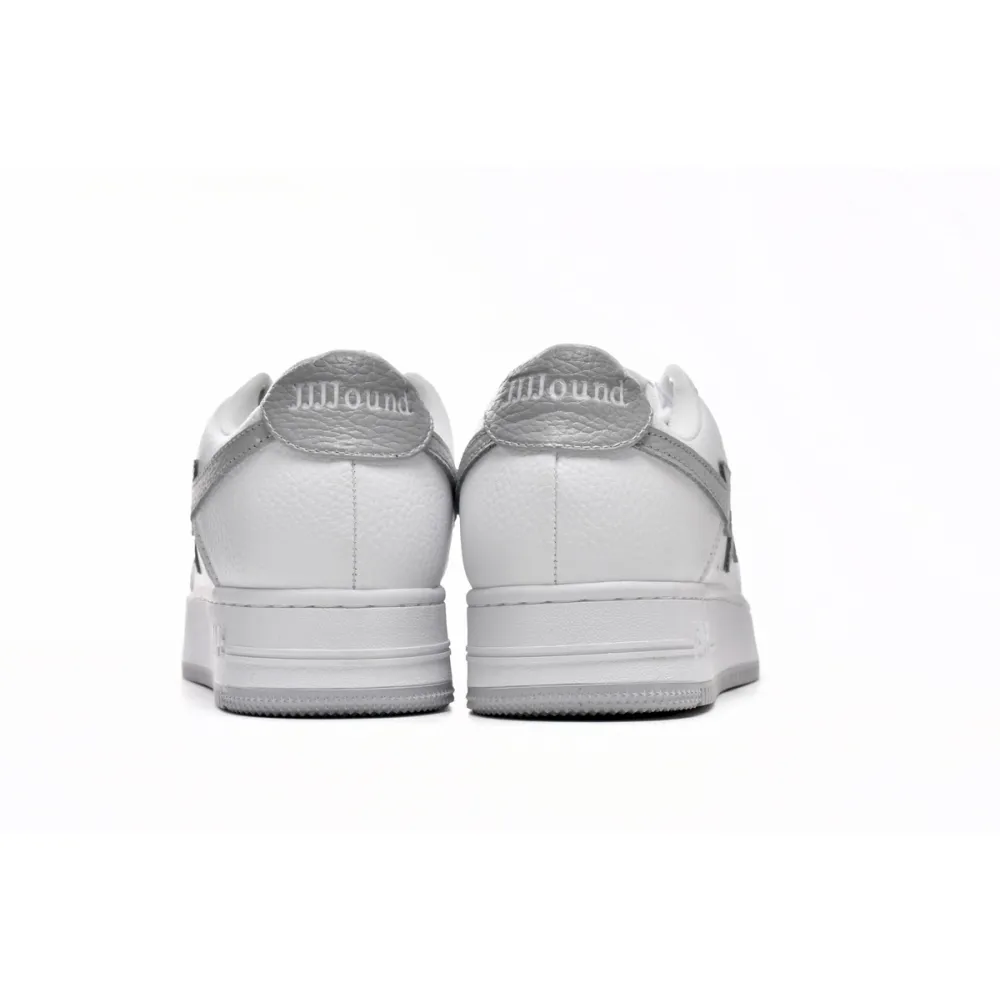EM Sneakers A Bathing Ape Bape Sta Low White Grey