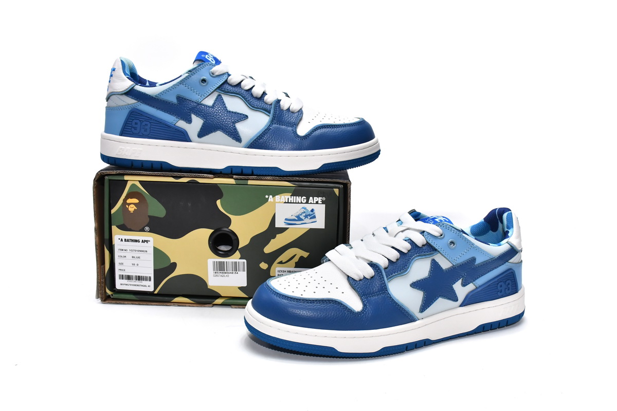 EM Sneakers A Bathing Ape Bape SK8 Sta ABC Camo Blue