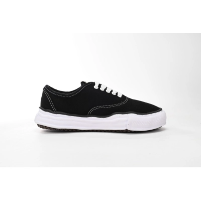 EM Sneakers Mihara Yasuhiro Baker OG Sole Canvas Low Black NO.715 02