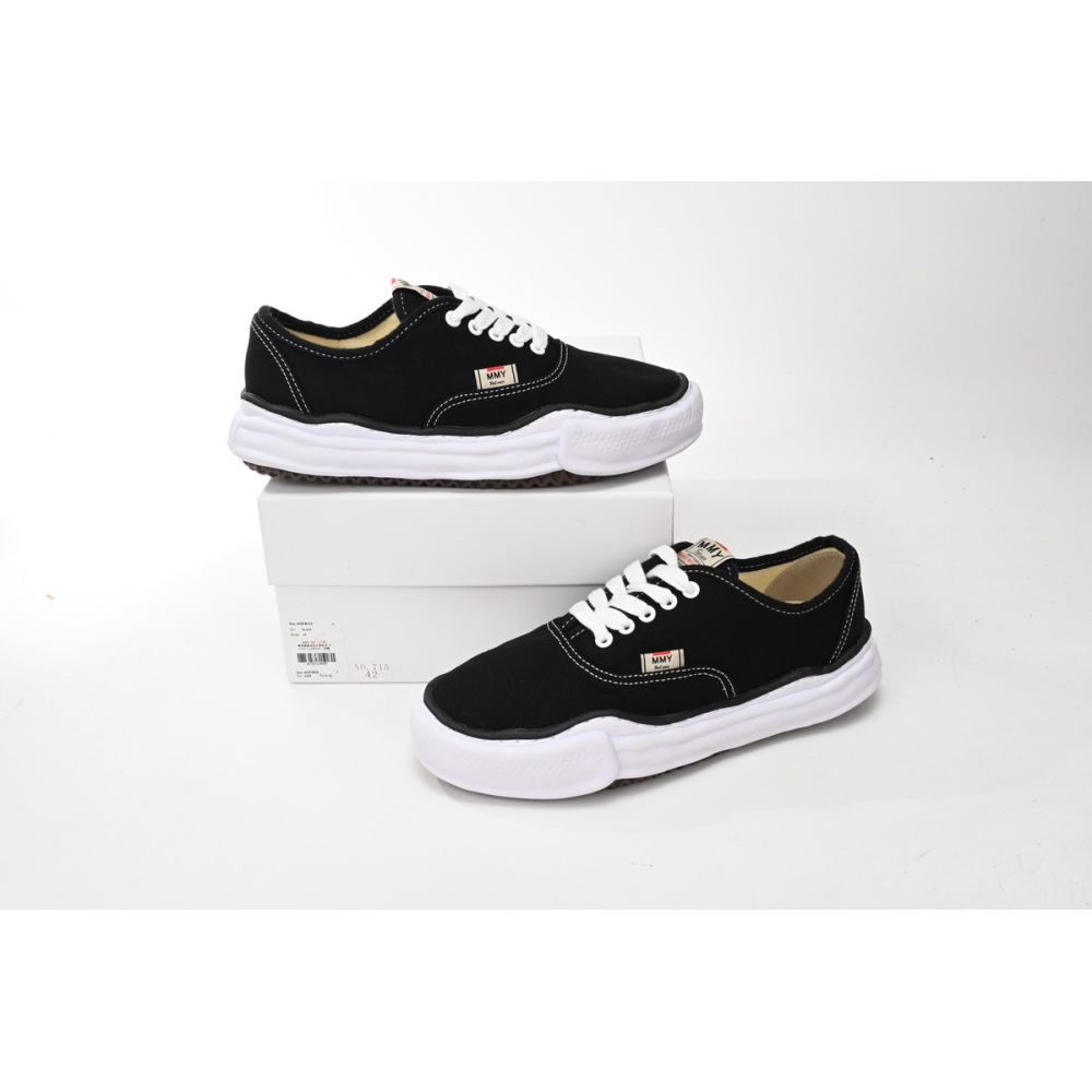 EM Sneakers Mihara Yasuhiro Baker OG Sole Canvas Low Black NO.715