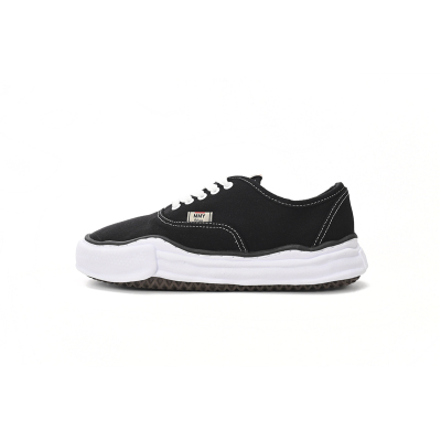 EM Sneakers Mihara Yasuhiro Baker OG Sole Canvas Low Black NO.715 01