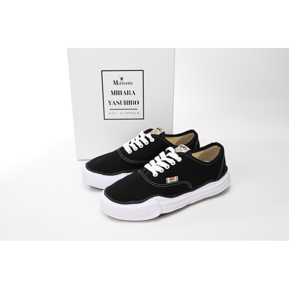 EM Sneakers Mihara Yasuhiro Baker OG Sole Canvas Low Black NO.715
